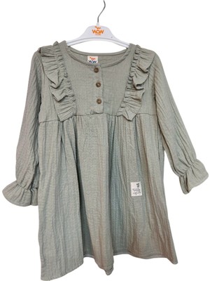 Müslin Kız Çocuk Elbise %100 Pamuk Yazlık Hafif ve Nefes Alan Kumaş – Günlük ve Özel Gün Kombini