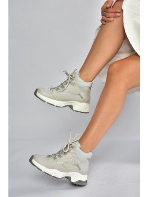 Fox Shoes V312415009 Gri Bilekli Spor Ayakkabı Sneakers