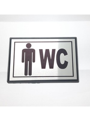 MCM Group Büyük Boy Bay Wc Yönlendirme Tabelası 13 x 8 cm