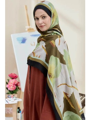 Modakaşmir Gelincik Desen Bambu Şal