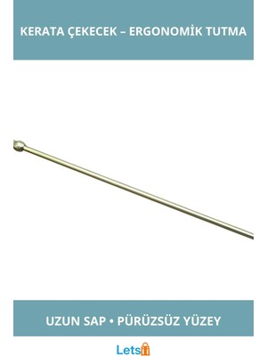 Letsii Dayanıklı Pirinç Uzun Saplı Ergonomik Ayakkabı Çekeceği