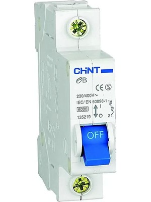 INS Chint 186418 Eb Serisi 1 Kutup 4,5ka C Tipi 16A Otomatik Sigort<