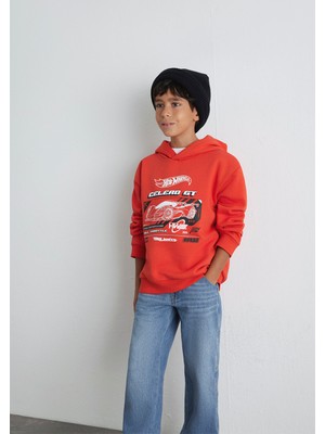 Mavi Hot Wheels Baskılıı Turuncu Sweatshirt 6S10156-88523