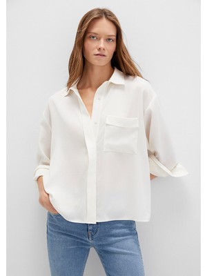 Mavi Ekru (TENCEL™) Liyosel Gömlek 1211354-80194