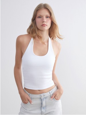 LC Waikiki Cey Yeni Sezon Halter Yaka Fitilli Kadın ATLET_8684689651702