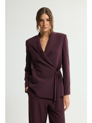 Love My Body Bağlama Detaylı Anvelop Ceket Murdum 119L9247002