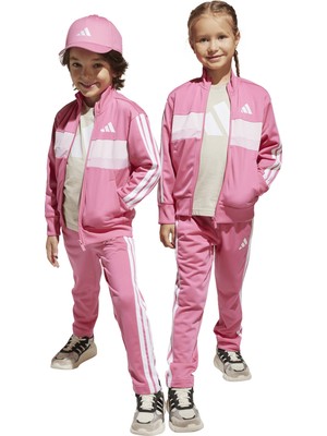 Adidas Düz Pembe Kız Çocuk Eşofman Takımı JI6208 Lk 3s Tıb Ts
