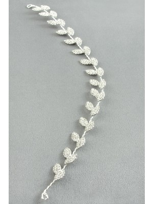 Makay Yaprak Taşlı Saç Aksesuarı