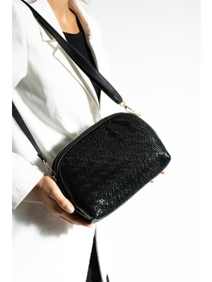 Sanmorris Glc Kadın 4018 Suya Dayanıklı Çok Bölmeli Krinkıl Çanta Kol Çantası Omuz