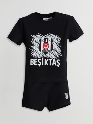 Lc Waikiki Yeni Sezon Beşiktaş Baskılı Erkek Bebek Şortlu Takım