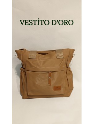 Multi Fonksiyonel Kanvas/kumaş Tote Çanta - Vestito D'oro