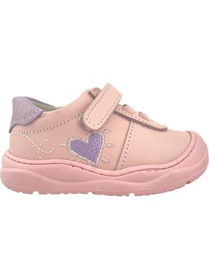 Nubebe Heart Kız Çocuk Ilk Adım Ayakkabısı Pudra