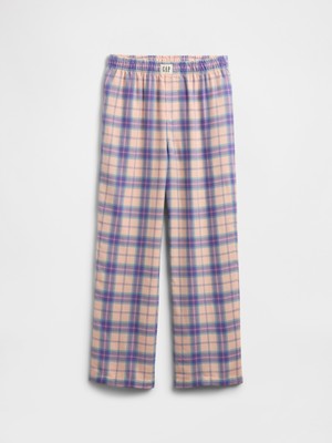 Gap Kız Çocuk Mor %100 Geri Dönüştürülmüş Flannel Pijama Altı
