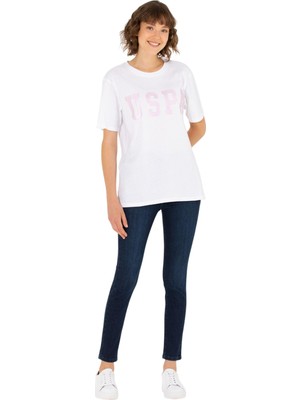 U.S. Polo Assn. Kadın Bisiklet Yaka Basic Tişört 1567253