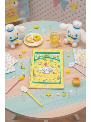 Miniso Sanrio Lisanslı Cinnamoroll  Retro Koleksiyonu A4 Pp Tel Ciltli Defter (60 Sayfa)