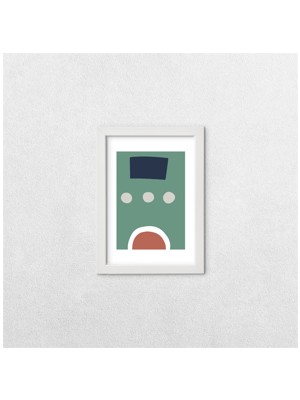 Tuffy Design Minimal Tasarım 3 Çerçeveli Tablo - 13X18 cm Beyaz