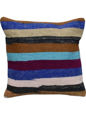 Kilim Antik El Dokuma Kilim Kırlent Yastık Kılıfı 0247 - Yeni - Çok Renkli