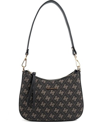 Silver & Polo Füme - Siyah SP1259 Omuz Çantası