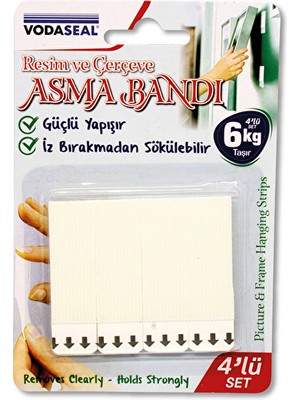 3 Adet  Vodaseal Resim Çerçeve Bandı 4'lü Set