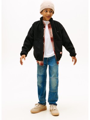 Tommy Hilfiger Düz Erkek Çocuk Siyah Sweatshırt KB0KB09902BDS