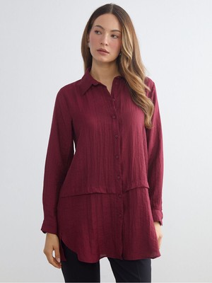 LC Waikiki Cey Yeni Sezon Dokulu Kadın Gömlek TUNIK_8684688726869