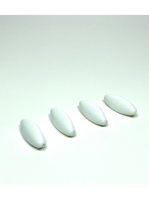 MiraLive 4 Adet Plastik Çengelli Eşarp ve Şal Iğnesi Beyaz 4 cm