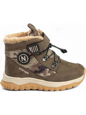 Ayakcity Içi Yünlü Su Geçirmez Soğuğa Dayanıklı Çocuk Bot - Kum - 34