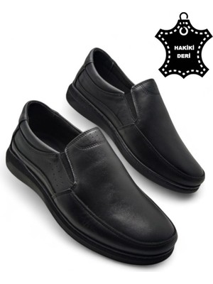Magic Shoes Erkek Mevsimlik Hakiki Deri Ultra Rahat Klasik Günlük Baba Ayakkabısı