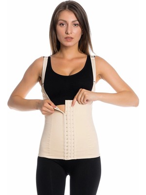Modellife Askılı Çelik Balenli Latex Bel Destekleyici Inceltici Sıkılaştırıcı Doğum Sonrası Lateks Korse