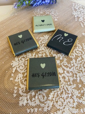 Busece Kişiye Özel Bebek-Nikah-Söz-Özel Günler Çikolatası-40 Adet-Kutusuz