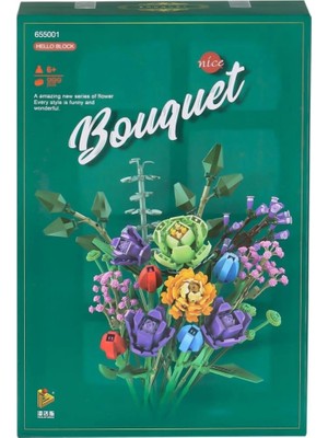 Brf Bfs   P655001 Panlos Çiçek Buketi 999 Parça Blok Seti -Vagon Life