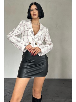 Nnstartshopping  Desenli Crop Ceket