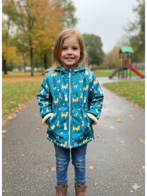 Şimo Butik Kız Çocuk Mont Kışlık Spor Içi Mifyonlu Kapüşonlu &kaban & Parka, !!! Dar Kalıp