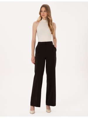 Pierre Cardin Kadın Kahverengi Palazzo Kumaş Pantolon 50319006-VR029