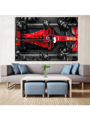 GülsenArt Dekoratif F1 Formula Hd Baskı Kanvas Tablo Hd Dijital Baskı Yatay Kanvas Tablo 532