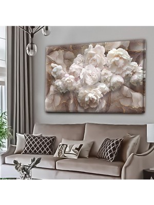 GülsenArt Dekoratif Tablonuz Dekoratif Modern Şık Çiçek Hd Dijital Baskı Yatay Kanvas Tablo E9