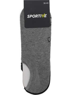 Sportive Rayas Unisex Beyaz Günlük Stil 2'li Çorap 24KA02-RNKLİ1