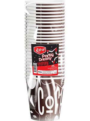 Roll-Up Party Dreams Karton Bardak 4oz 25'li 2,6 G 3 Adet