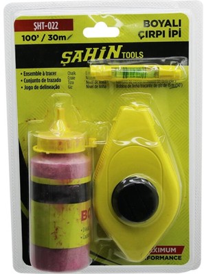 MiraLive 30MT - 100 gr - Kırmızı Toz Boyalı Çırpı Ipi - Su Terazisi (K95)