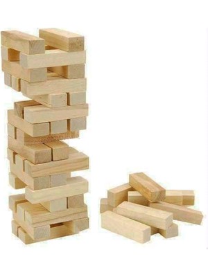 Go İthalat 54 Parça  Ahşap Denge Jenga Oyunu (5332)