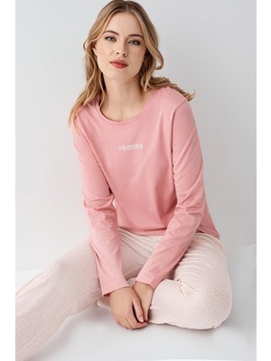 Arnetta Kadın %50 Pamuk %50 Modal Pijama Takım, Uzunkol, Cepli