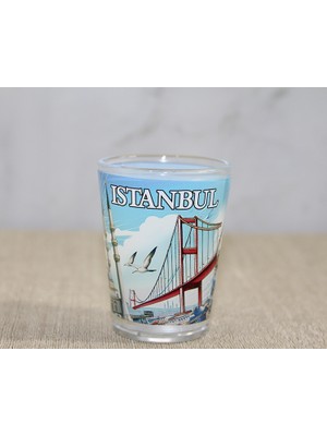 Bsre Istanbul Temalı Cam Shot Bardak