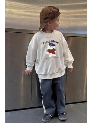 Monila Erkek Çocuk Baskılı 3 Iplik Kumaş Pamuklu Sweatshirt