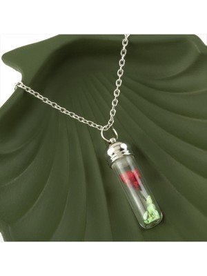 Fantastik Store Çiçek Fanus Canlı Kolye