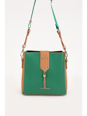 Levidor Yeşil Camel Kadın Omuz Çantası 930126