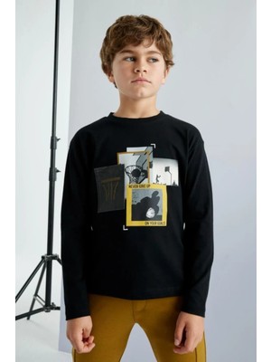 Mayoral Erkek Çocuk Baskılı Uzun Kol Sweatshırt  7092