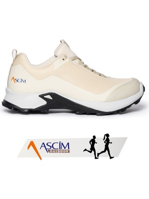 Ascim Outdoor Spor Trekking Ayakkabısı Unisex – Hafif, Nefes Alabilir, Kaymaz Kauçuk Taban | Bej