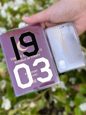 Nurdic 1903 Desenli Universal Şeffaf Pasaport Kılıfı Model Tüm Ülke Pasaportlarına Uygun