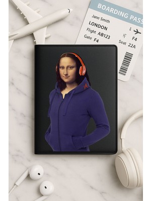 Nurdic Tüm Ülke Pasaportları Için Siyah Vinleks Deri Pasaport Kılıfı Kabı Relaxmona