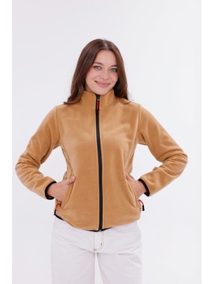 Monox Kadın Slim Fit Tam Fermuarlı Polar Ceket